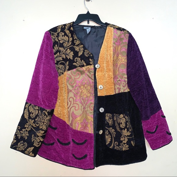Indigo moon Anthropologie cardigan patchwork coat - Picture 1 of 7